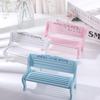 2Pcs Wooden Doll Chairs Miniatures Background Props Small Bench Table Decor Dollhouse Furniture Mini Stool Living Room