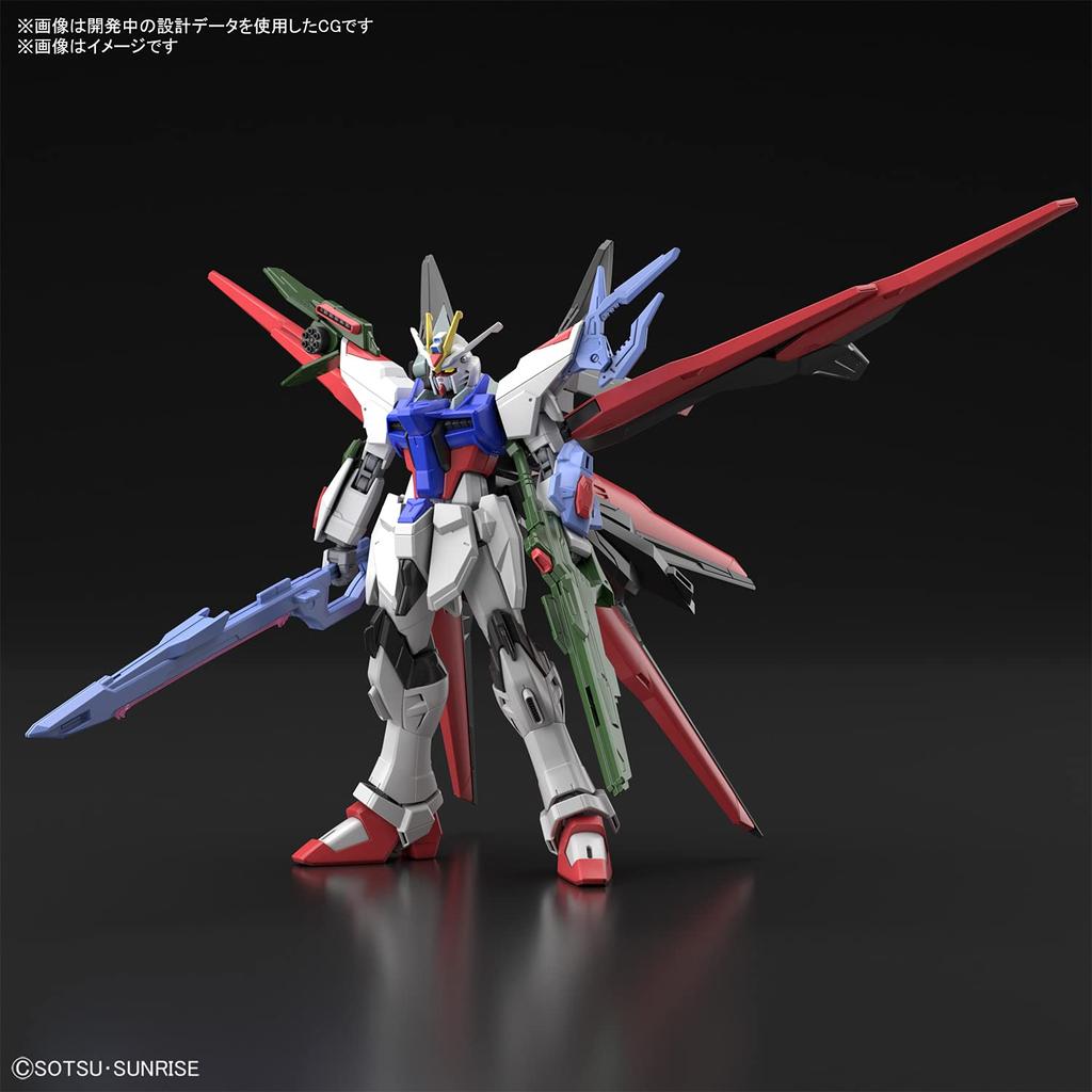 Пластиковая модель HG Gundam Breaker Battlogue Gundam Perfect Strike Freedom в масштабе 1/144 с цветовой кодировкой
