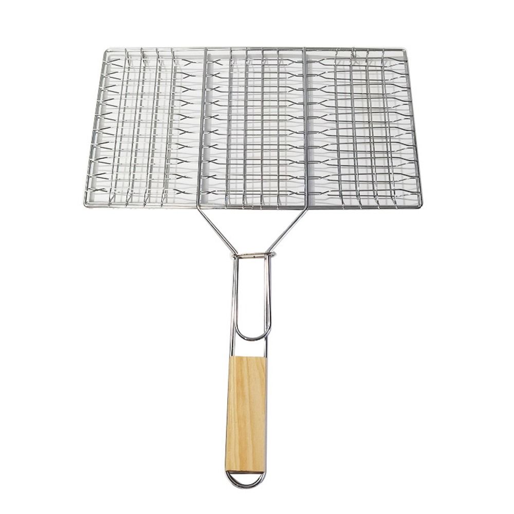 Многоразовая решетка для жарки рыбы, складная корзина для гриля барбекю, портативные корзины для гриля рыбы для овощей