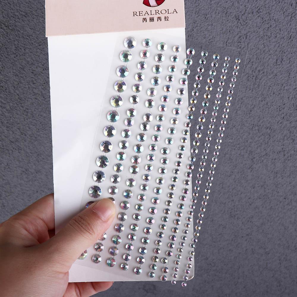 Стразы полоска наклейка клейкая наклейка лицо временные татуировки наклейки украшения для волос стразы