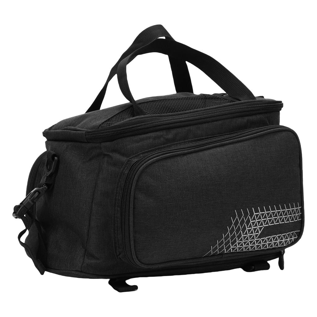 Bike Saddle Bag Rear Bike Rack Bag for Bike 17L Large Capacity Combines Hand-carry Shoulder-sling and Bike Mounting Capabilities