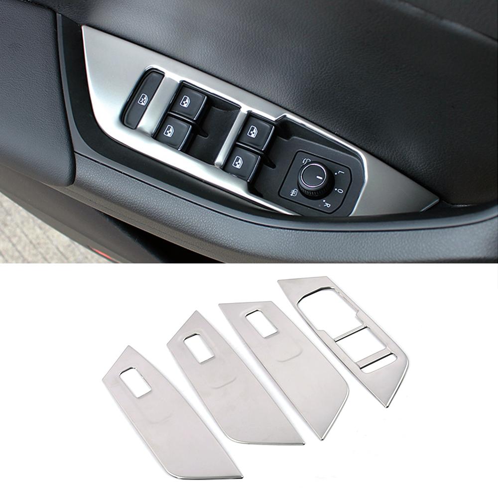 For Skoda Kodiaq 2016- Car Interior Moulding Part Refit Frame Cover Trim Accessories Decoration Modify Matte Silver