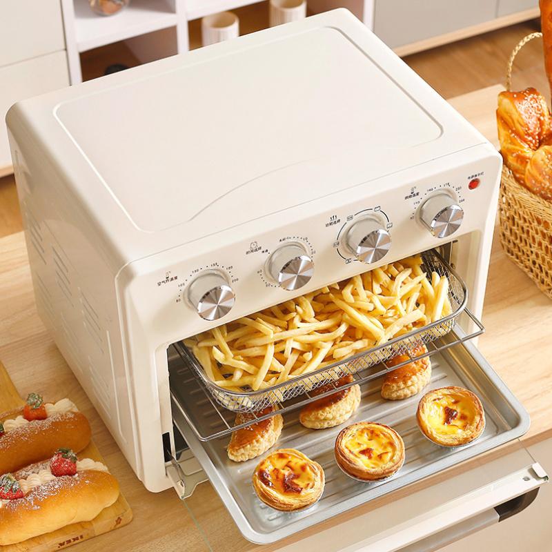 Воздушная духовка для жарки, большая емкость, два в одном, паровая жарка, аэрофритюрницы, безмасляная двухслойная электрическая печь для выпечки