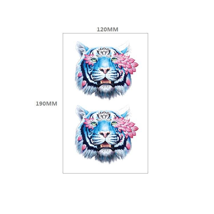 Наклейка с татуировкой черепа, вечное значение, часы, оповещение, красная роза, пистолет, нагрудник, наклейка для переноса воды