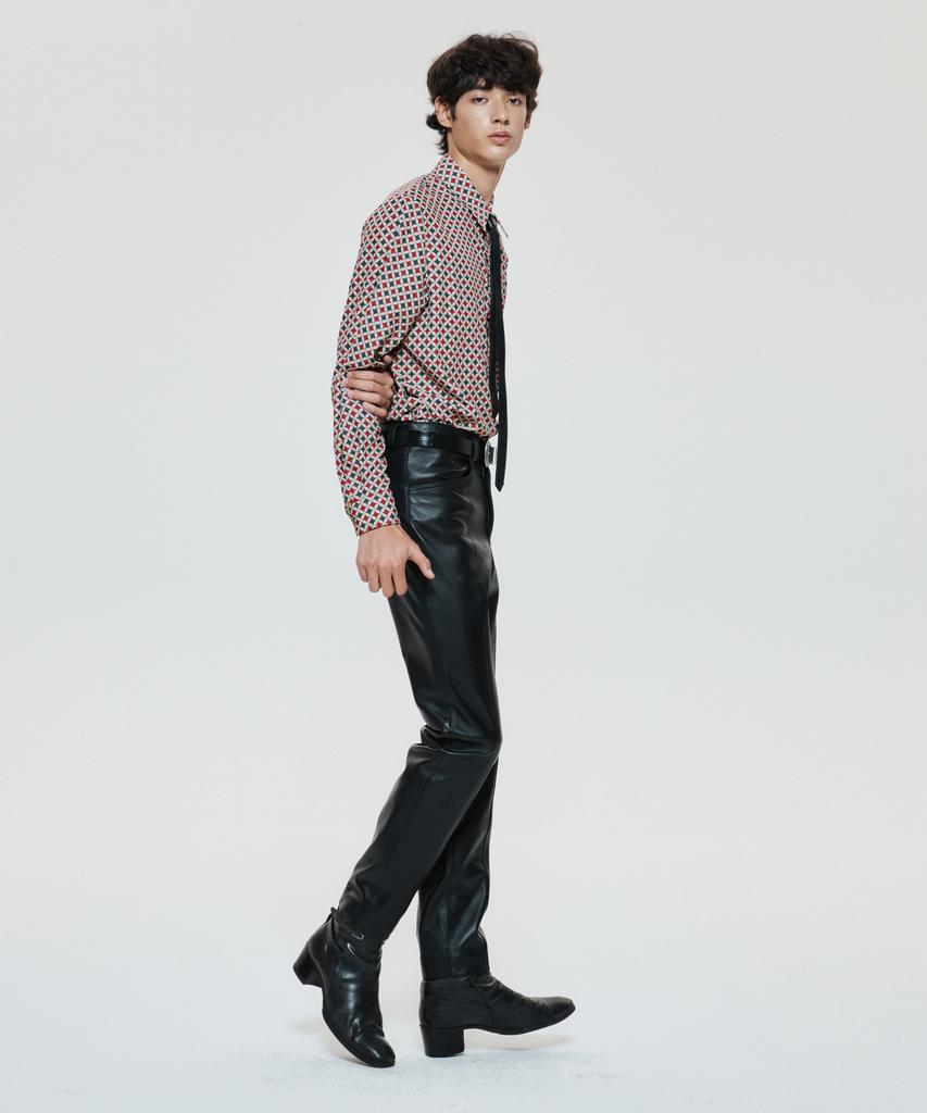UNTAGE Leather Slim Trousers_Uth-Fp32