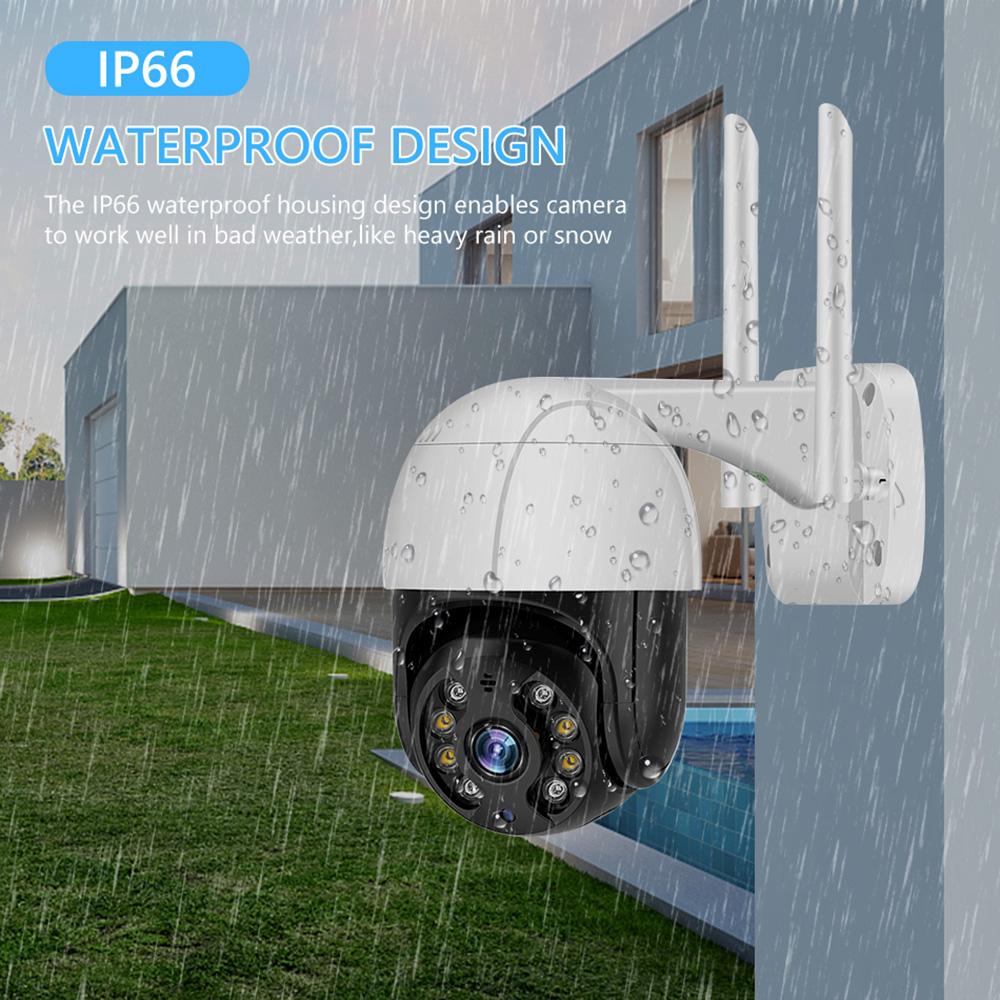 1080P Outdoor PTZ Security Camera 2MP Outdoor Waterproof WiFi Surveillance Camera with Night Vision