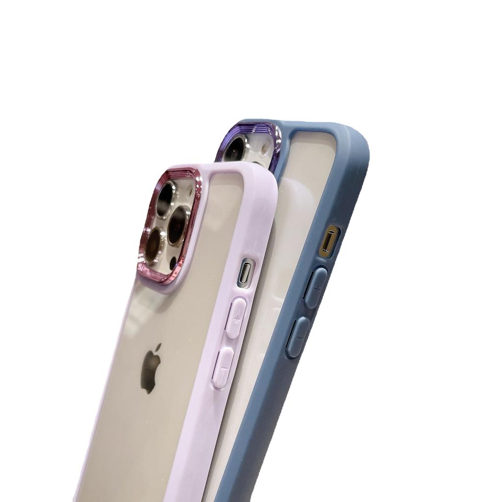 Применимый чехол для мобильного телефона iPhone15PRO Продвинутая гальваническая линза Чехол для мобильного телефона 14 Чехол для Apple 15PROMAX 12PRO