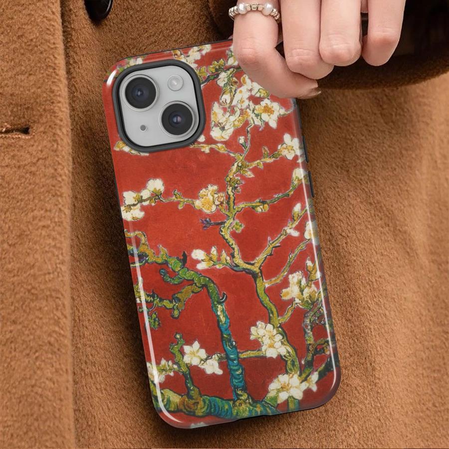 Чехол для телефона Van Gogh Натюрморт Цветочные ветки для Apple iPhone 17 XS XR 13 15 Pro Max Air 11 14 16e 12 Plus 16 Мягкая крышка Capa