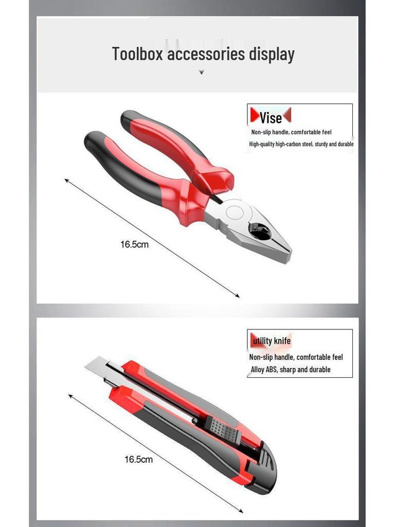 Complete Cordless Drill & Multifunctional Tool Set with Electrician Tool Bag