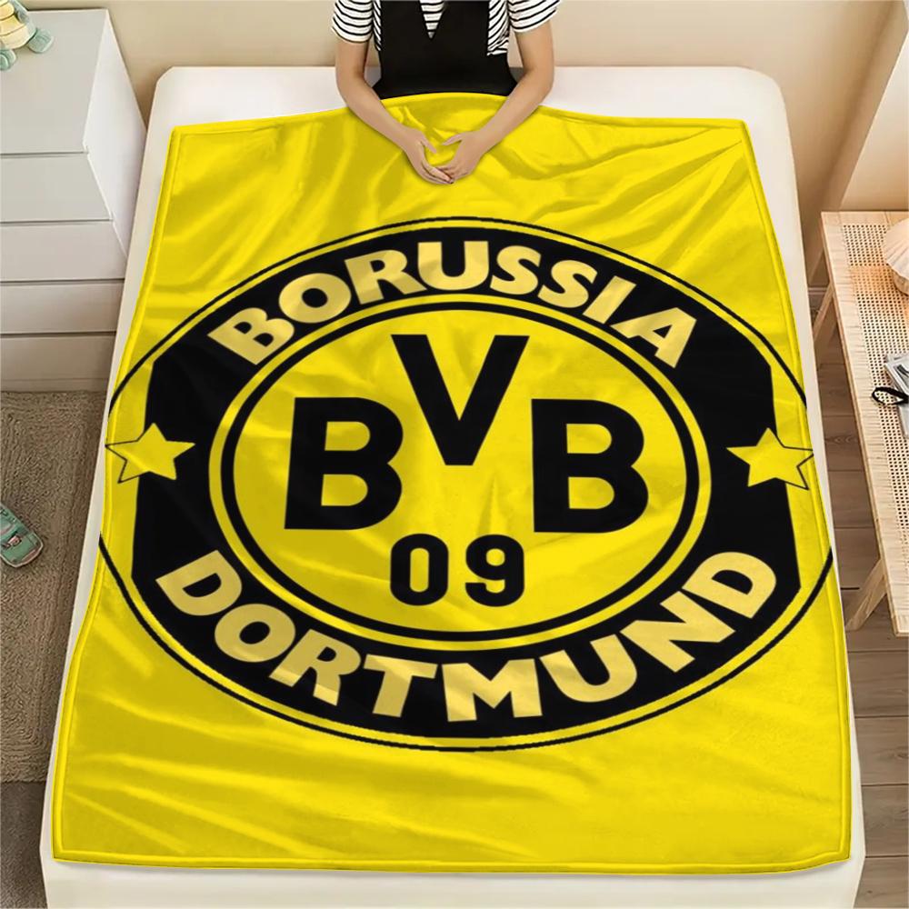 1pc Dortmund Print Flannel Blanket, High quality Comfortable for All Seasons, Home Decor, Warmth and Comfort, Perfect for Christmas Gifts28