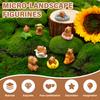 13/26Pcs Mini Capybara Figurine Resin Capybara Flower Pot Desk Decoration Accessories for DIY Cake Garden Moss Landscape Decor