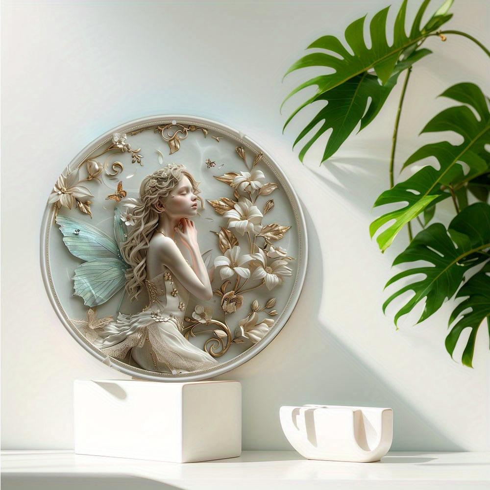 Круглый деревянный знак, украшение комнаты в стиле фей и эльфов, украшение сцены, украшение бара, праздничный подарок для друзей и семьи