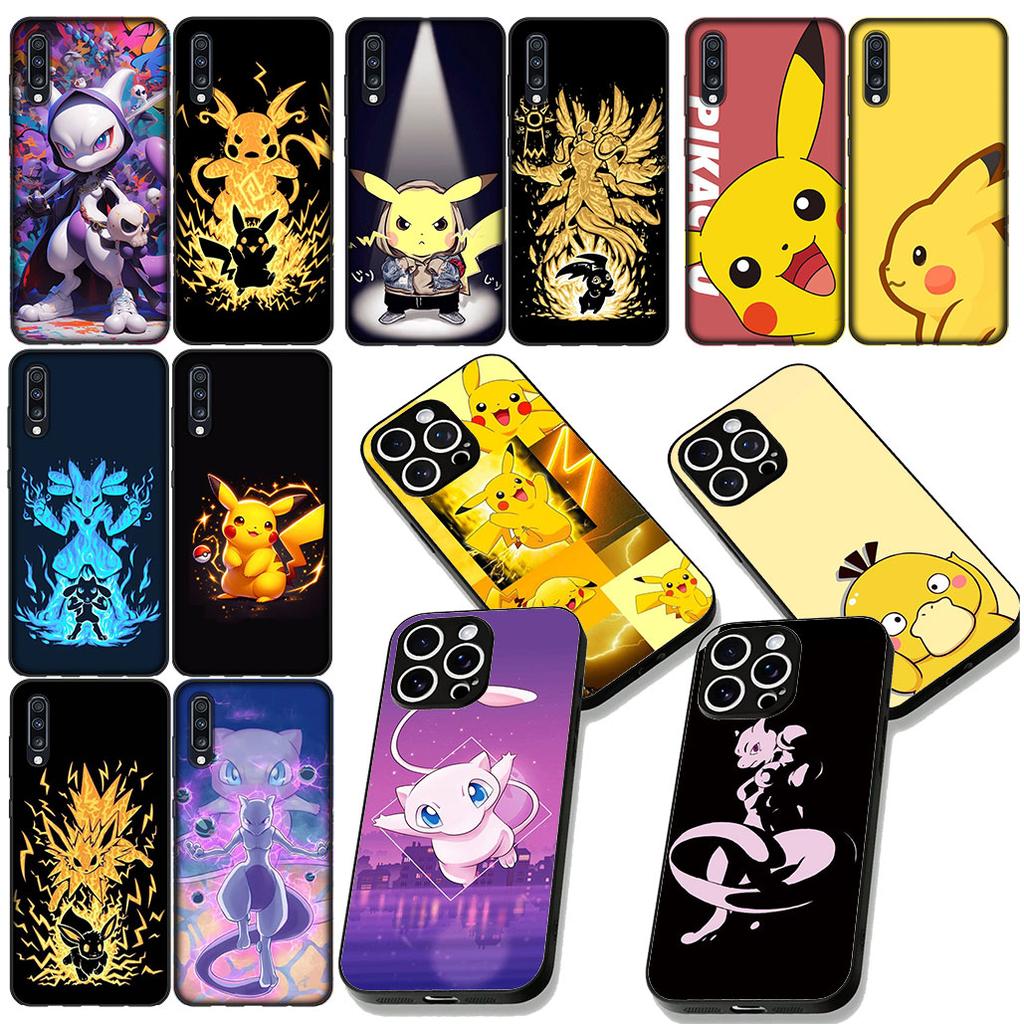 P-Pokemons GO P-Pikachus Mewtwo Phone Cover for Apple iPhone 12 13 Mini XS 11 Pro Max 7 8 Plus + XR 8+ X SE 2020 SE3 Case