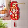 Chinese Year Door Handle Pendant Knob Ornament with Tassels Hanging Signs Tabs Cute Home