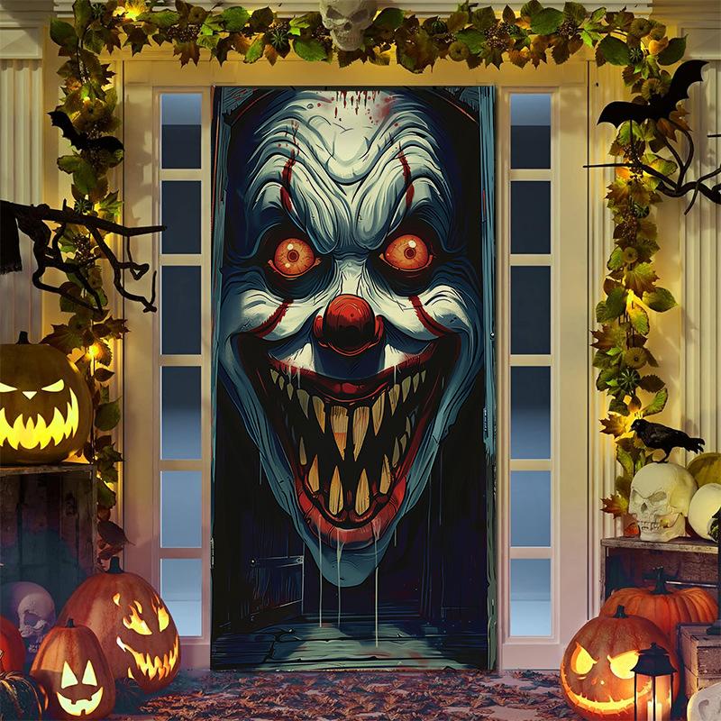 Bat Halloween Door Decoration Hanger Sticker Tapestry Decor Background Cloth Halloween Banner