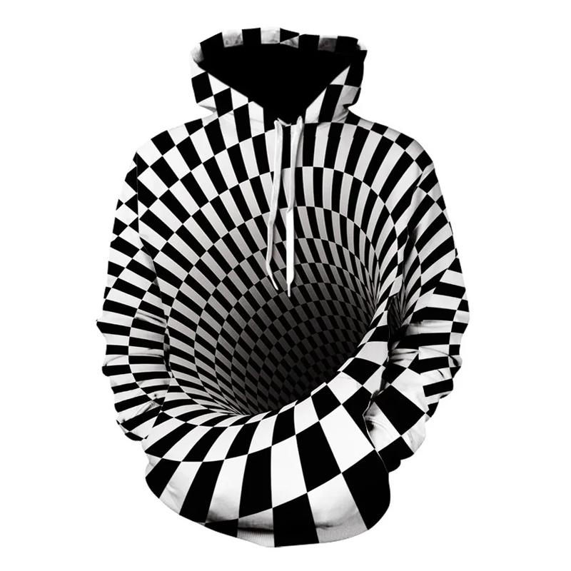 Geometric Men's Hoodies 3D Hoodies Sweatshirt Loose Casual Sportswear Spring Autumn Coat Street Clothing