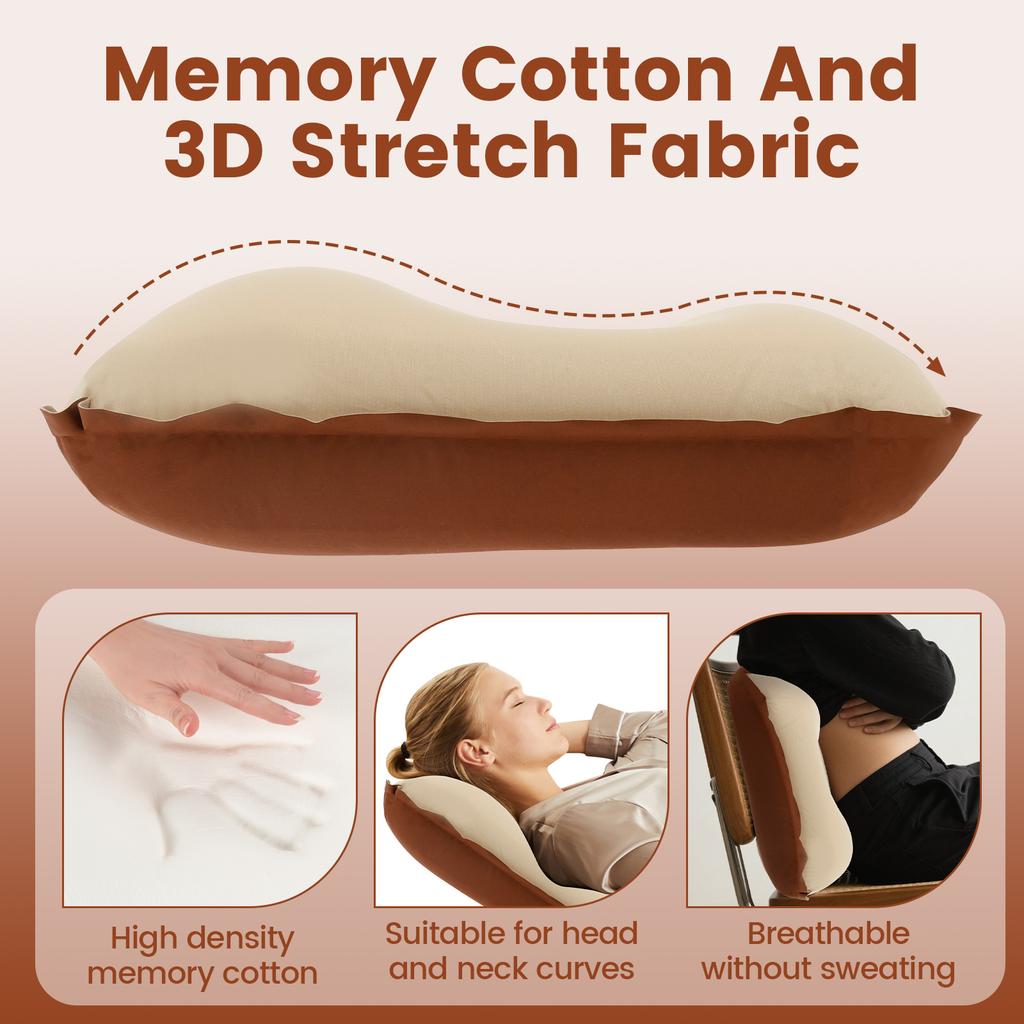 Portable Camping Pillow Ultralight Inflatable Pillow with Storage Bag Compressible Folding Air Cushion for Camping Traveling