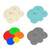 5Pcs Silicone Food Lid Set Leakproof Multi-Size Covers for Bowls Pots Skillets Heat-Resistant Microwave Oven Safe Frying Pan Lid