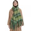 Winter Thick Tassel Striped Scarf Shawl