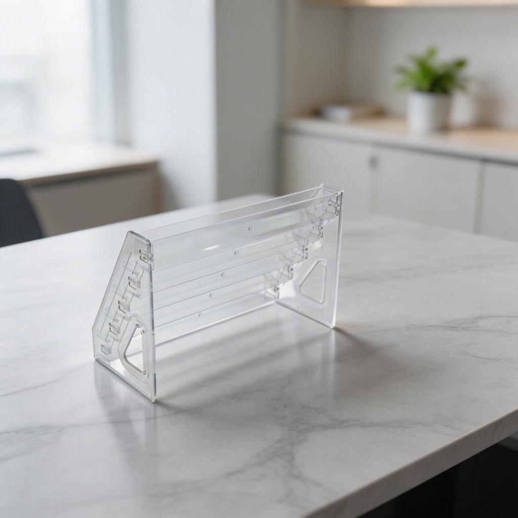 Acrylic Ladder Display Rack Transparent Multi Tier Stand for Collectible Items