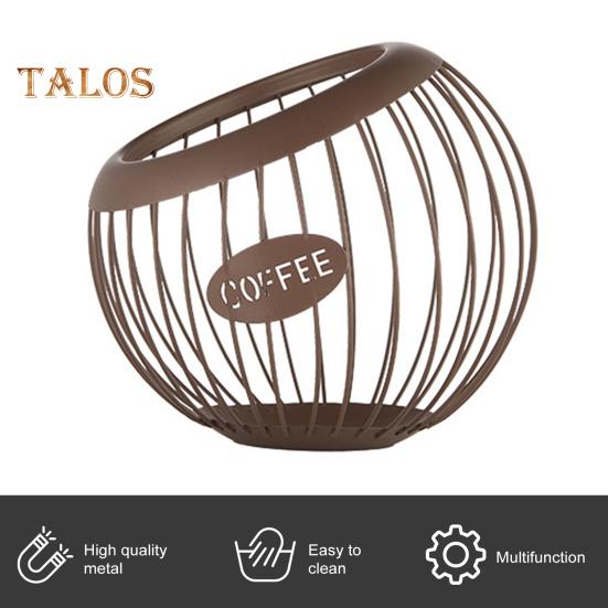 Держатель для чашки K для прилавка. Металлическая корзина для хранения капсул для кофе. Большой вместительный органайзер для чашек K для Keurig Nespresso Vertuo. Органайзер для кофейной станции. Чайный пакетик.