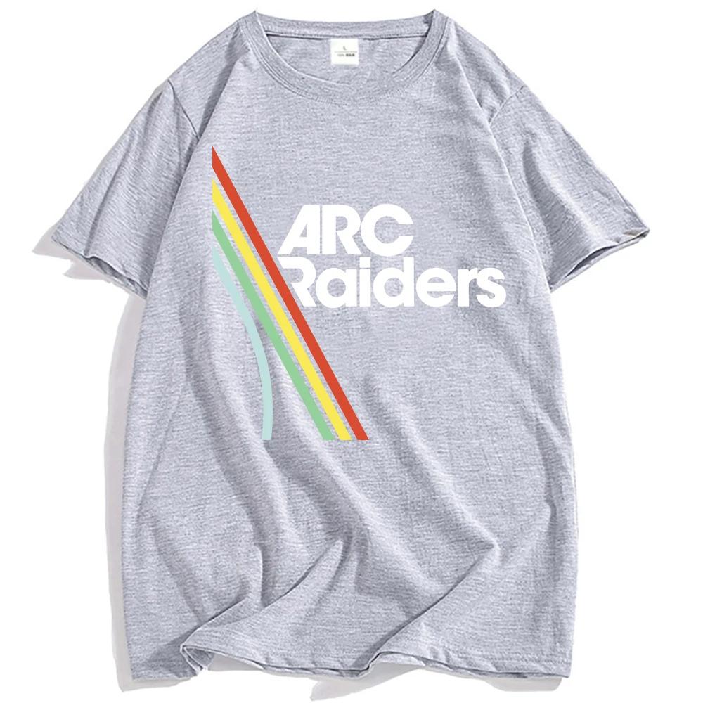 Unisex Clothing Hot Game ARC Raiders Rainbow Print Tshirt Cotton Short Sleeve Loose Male Tshirts Unisex Streetwear Graphic T Shirt