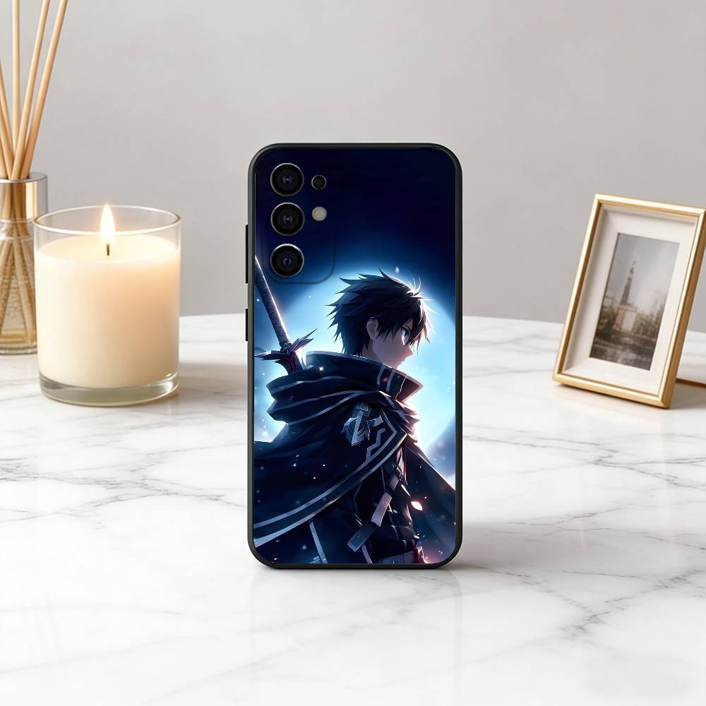 Чехол для телефона Sword Art Online K-Kazuto K-Kirigaya-ES для Samsung S25, S24, S21, S22, S23, S30, Ultra, S20, Plus, Fe, Lite, Note, Черный чехол