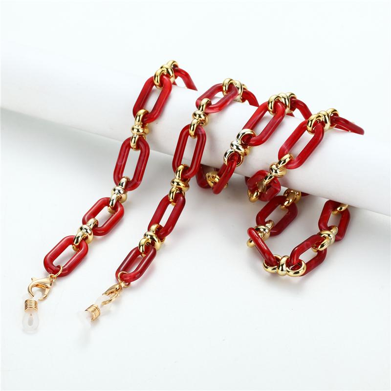 1 предмет, богемная цепочка для солнцезащитных очков из акриловой смолы, держатель для маски с защитой от потери, ремешок для очков для чтения, цепочка на шею, ювелирные аксессуары