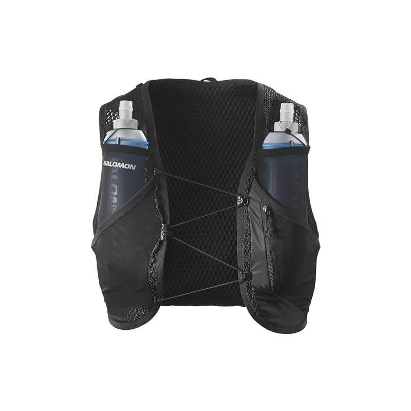 SALOMON ACTIVE SKIN 8 SET Гидратационный жилет-рюкзак (Черный/Металл, Размер S)