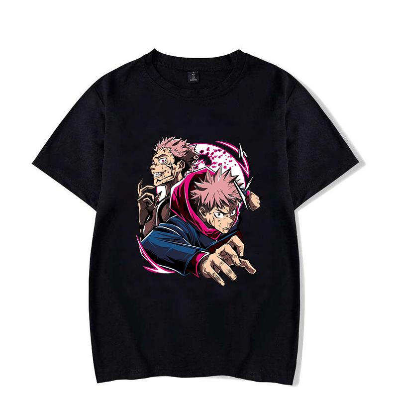 New Itadori Yuji Ryomen Sukuna Print T Shirt Unisex Casual Short Sleeve T-shirt Women Men Fashion Anime Graphic Print Tops Tees