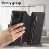 3-in-1 Luxury Leather Wallet Case for Samsung A13/A14/A15/A17...S21/S22/S23...w/ Stand, Shockproof, RFID, Multi-Slot & Zipper