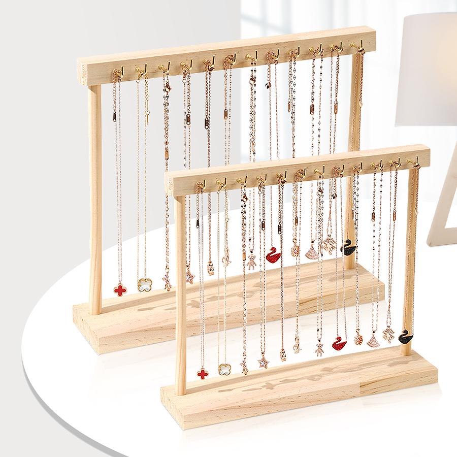 1 шт., подставка-крючок для ожерелий из массива дерева