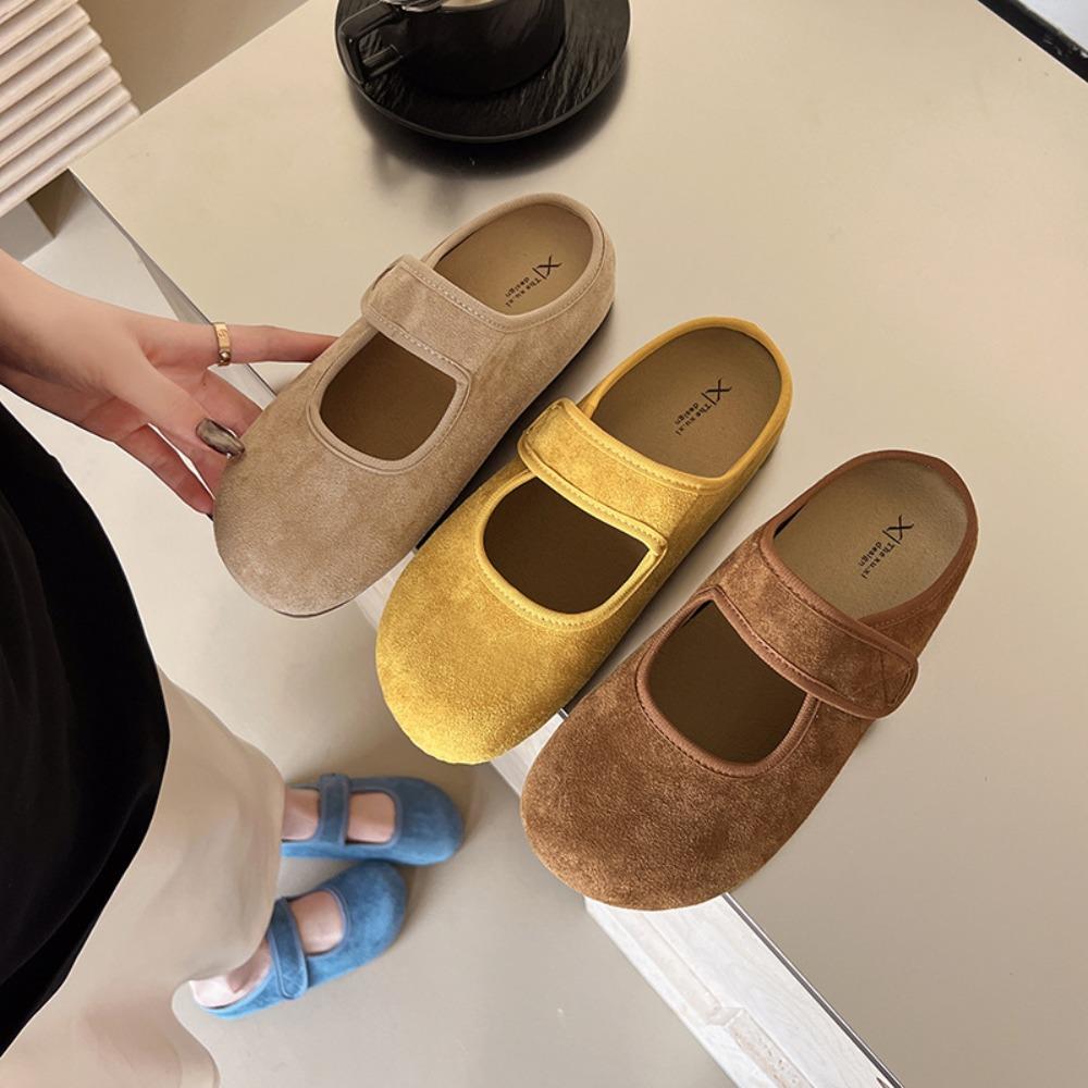Fashion Slippers for Women's 2025 Spring New Edition Mary Jane Baotou Slipper for Women Ugly and Cute Baotou Slippers Womens Women Shoes