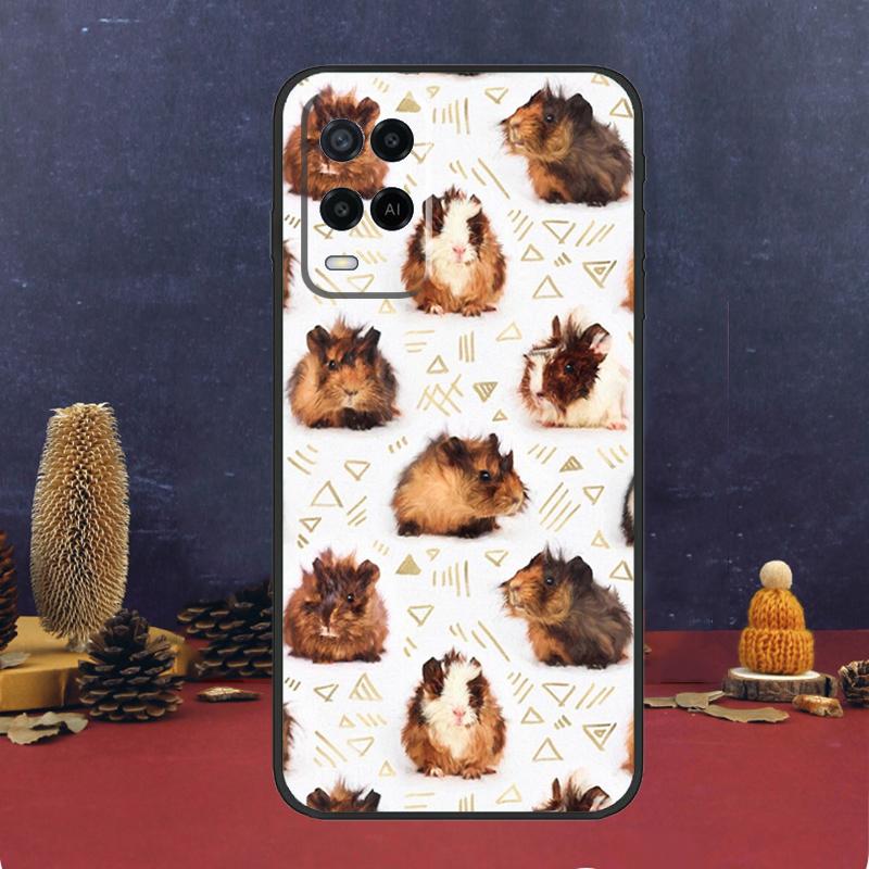 Cute Cartoon Guinea Pig For OPPO A58 A78 A98 A15 A16 A17 A76 A96 A77 A52 A72 A5 A9 A79 A94 A74 A57S A53S A54S Case