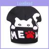 Cat Pattern Animal Knit Cap For Outdoor Activities In Autumn And Winter Fashion