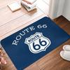 Придверный коврик Route 66 Противоскользящий Наружный Коврик для входной двери Американское Шоссе Коврик для кухни Балкона Входа Ковер Исторический Маршрут 66