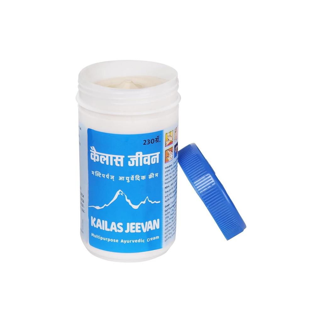 Kailas Jeevan Аюрведический многоцелевой крем 230 г банка для ухода за сухими потрескавшимися ногами и пятками