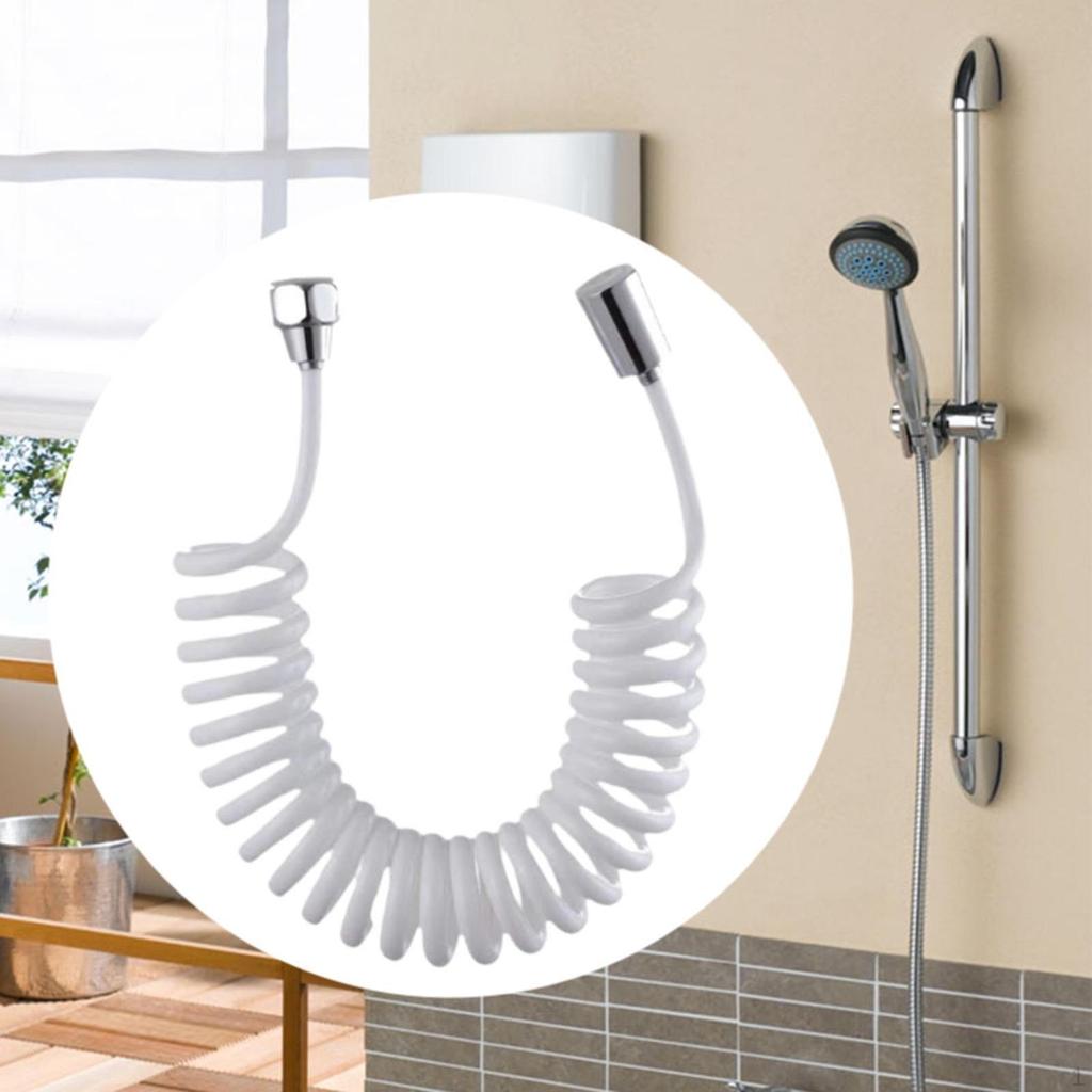 Adjustable Handheld Shower Hose with Spring Design