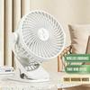 Портативный USB-вентилятор с клипсой, маленький настольный вентилятор, многофункциональный электрический вентилятор для общежития, настенный