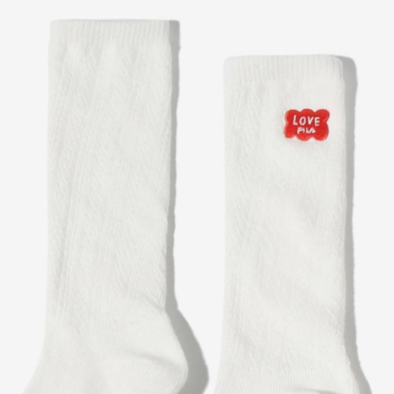 [Fila Kids] Fila X Sujin Mesh Knee Socks  fk3scf5s03X Owh  q0zfk3scf5s03XOwh