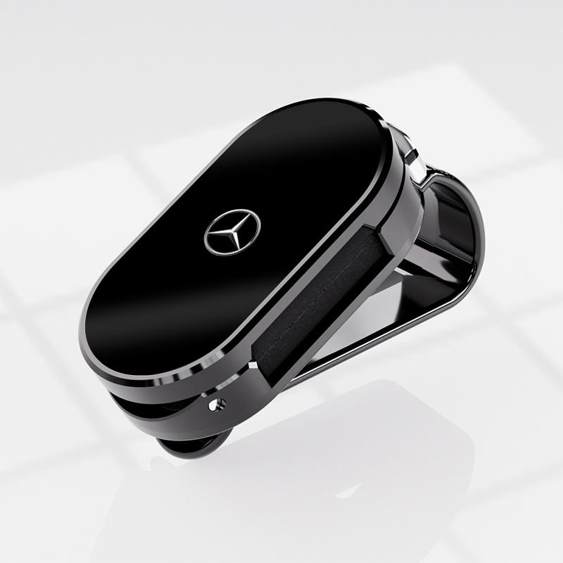 Car Glasses Storage Clip Holder Sun Visor Sunglasses Clamp Hubcap For Mercedes Benz AMG GLE GLC CLA GLK W206 W204 W205 W211 W203 DQRST1