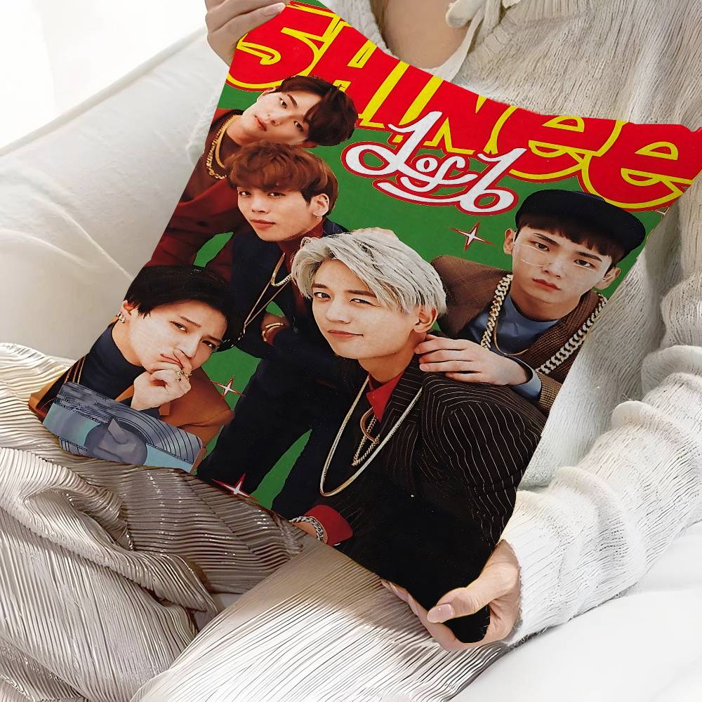 Стиль K-pop Корейские Парни Shinee Наволочка Мультяшный Подарок Чехол на Подушку Спальня Дом Диван Стул Сиденье Декор Наволочка