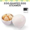 Microwave Egg Steamer Boiler Cooker 4 Eggs Capacity Easy Quick 5 Minutes Hard Or Soft Boiled Kitchen Cooking Tools