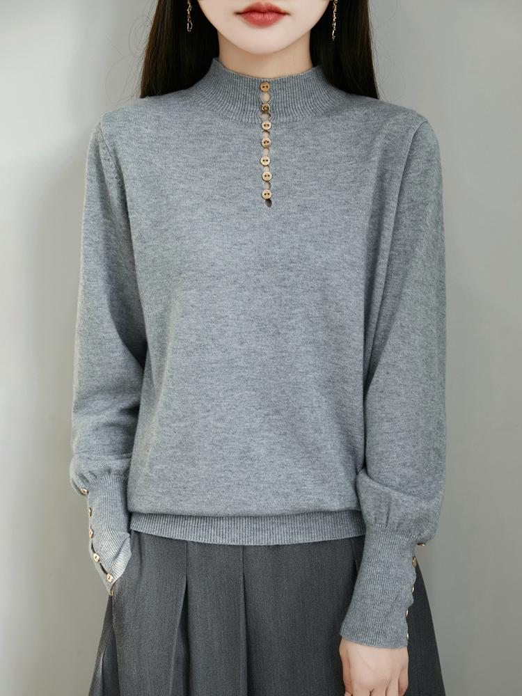 Женский кашемировый свитер Qinghe кашемир 50% шелк 50% шерсть осенне-зимний кашемировый пуловер мягкий и теплый