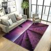 Романтический лавандовый ковер для гостиной, фиолетовый ковер с цветочным принтом, современный коврик для дивана, ковер для комнаты для девочек, прикроватный коврик, фланелевый коврик из губки