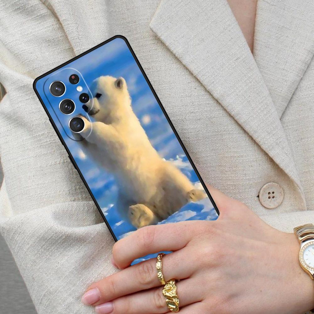 Чехол для телефона 'Медвежонок' для Samsung Galaxy S26 Ultra S25 S24 S23 S22 S21 S20 Note10