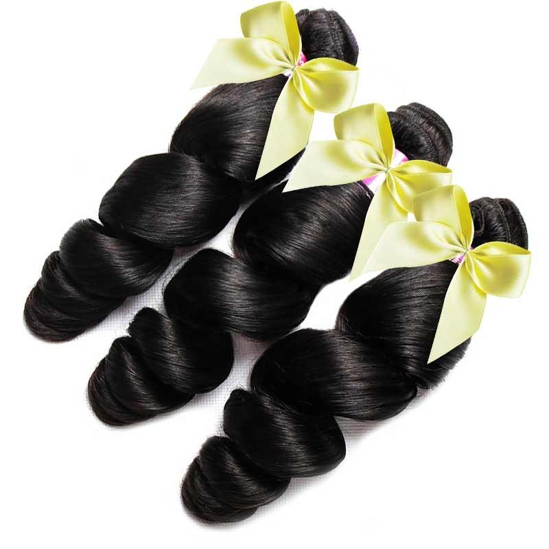 Модные и элегантные 100% натуральные черные человеческие волосы толщиной 10А