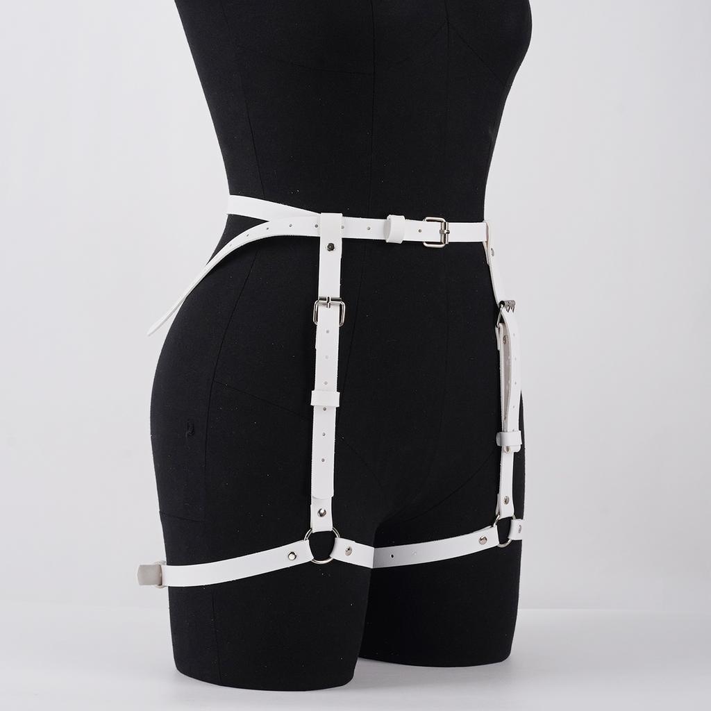 Сексуальный ремень для ног, поясной ремень, кожаное нижнее белье, подвязка для бедра, бондажное нижнее белье, готическая фетиш-одежда, женский фестивальный рейв-наряд