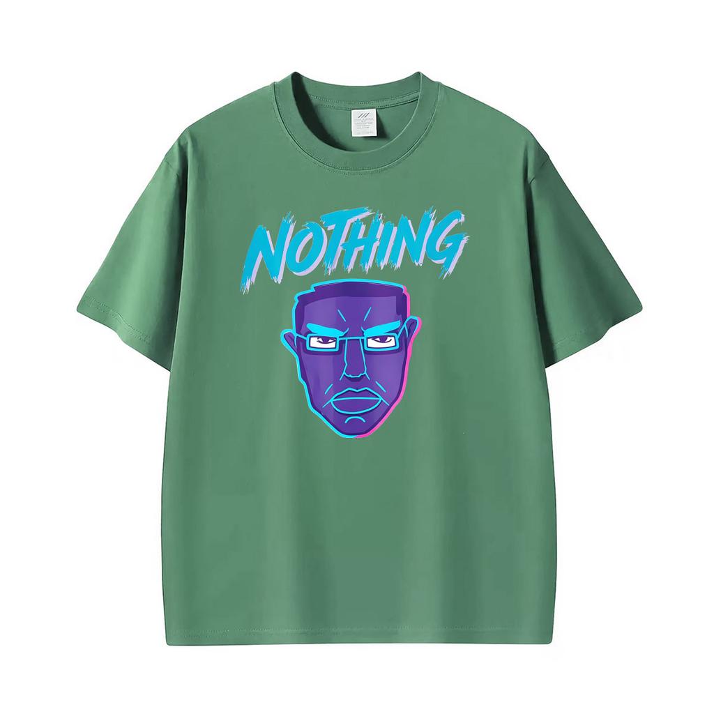 С футболкой The Meme Nothing Ever Happens Пародия на Wojak Troll Face Смешные графические футболки Унисекс Унисекс Оверсайз 100% хлопковые футболки