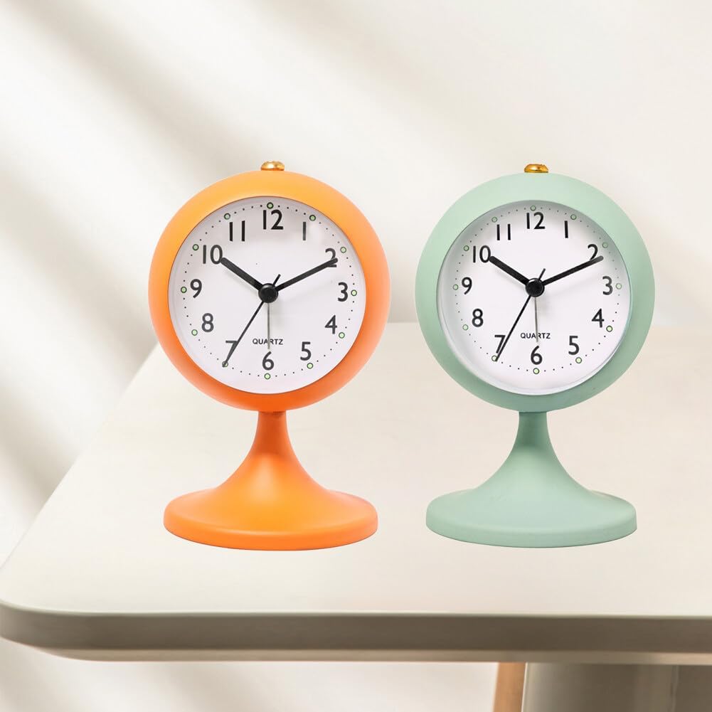 Ретро аналоговый будильник тихие нетикающие прикроватные часы для спальни домашнего офиса
